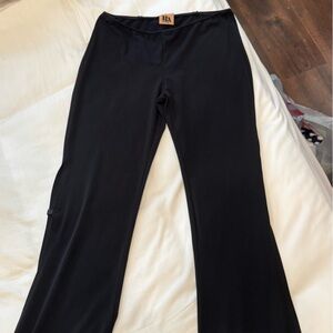 Low Rise Flair Leggings w Side Slits